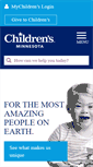 Mobile Screenshot of childrensmn.org